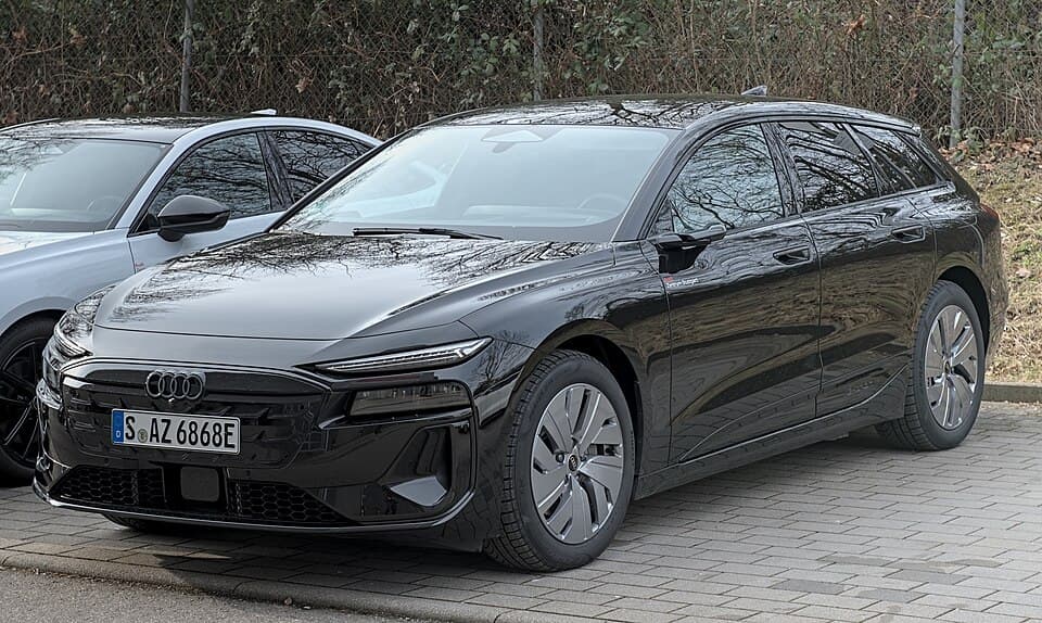 Foto van een A6 e-tron